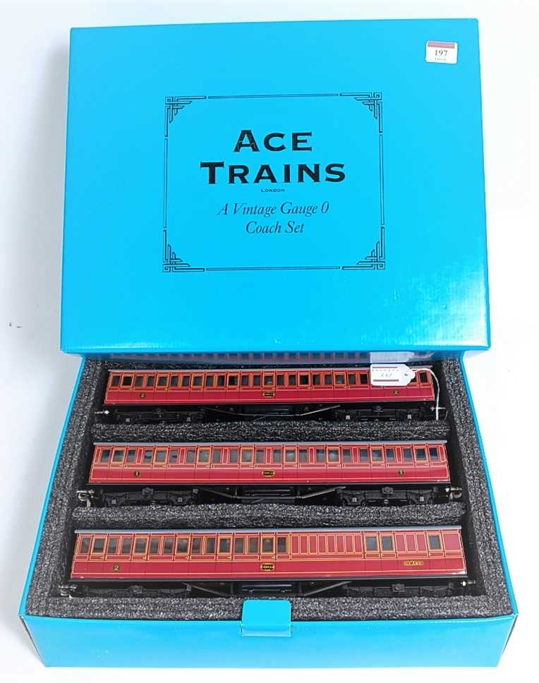 Lot 197 - ACE Trains set of three coaches commemorating...