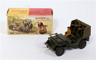 Lot 2018 - A French Dinky Toys No. 828 military Jeep...