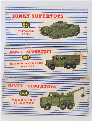 Lot 2019 - A Dinky Toys boxed military diecast group,...