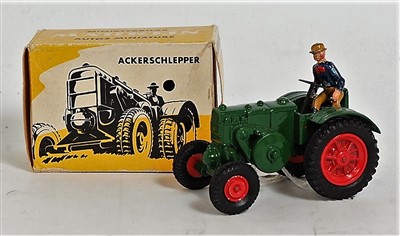 Lot 1253 - A Marklin No. 8029 Lanz agricultural tractor,...