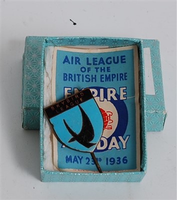 Lot 3187 - An early 20th century Skybird League pin badge...