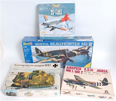 Lot 1599 - Four various boxed diecast and plastic model...