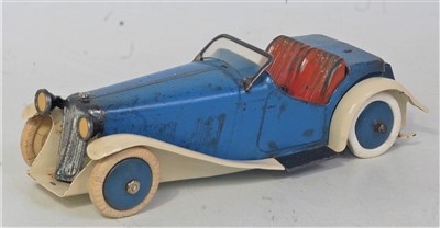 Lot 3196 - A Meccano No. 1 constructor's car finished in...