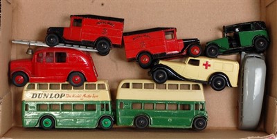 Lot 2046 - Eight various loose Dinky Toy diecasts mixed...