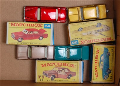 Lot 2324 - Four various boxed Matchbox 1/75 series...