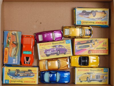 Lot 2325 - Six various boxed Matchbox Superfast diecasts,...