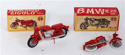 Lot 2727 - A Mignon 1/24 scale boxed motorcycle group to...