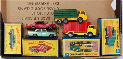 Lot 2333 - Four various boxed Matchbox Superfast 1/75...