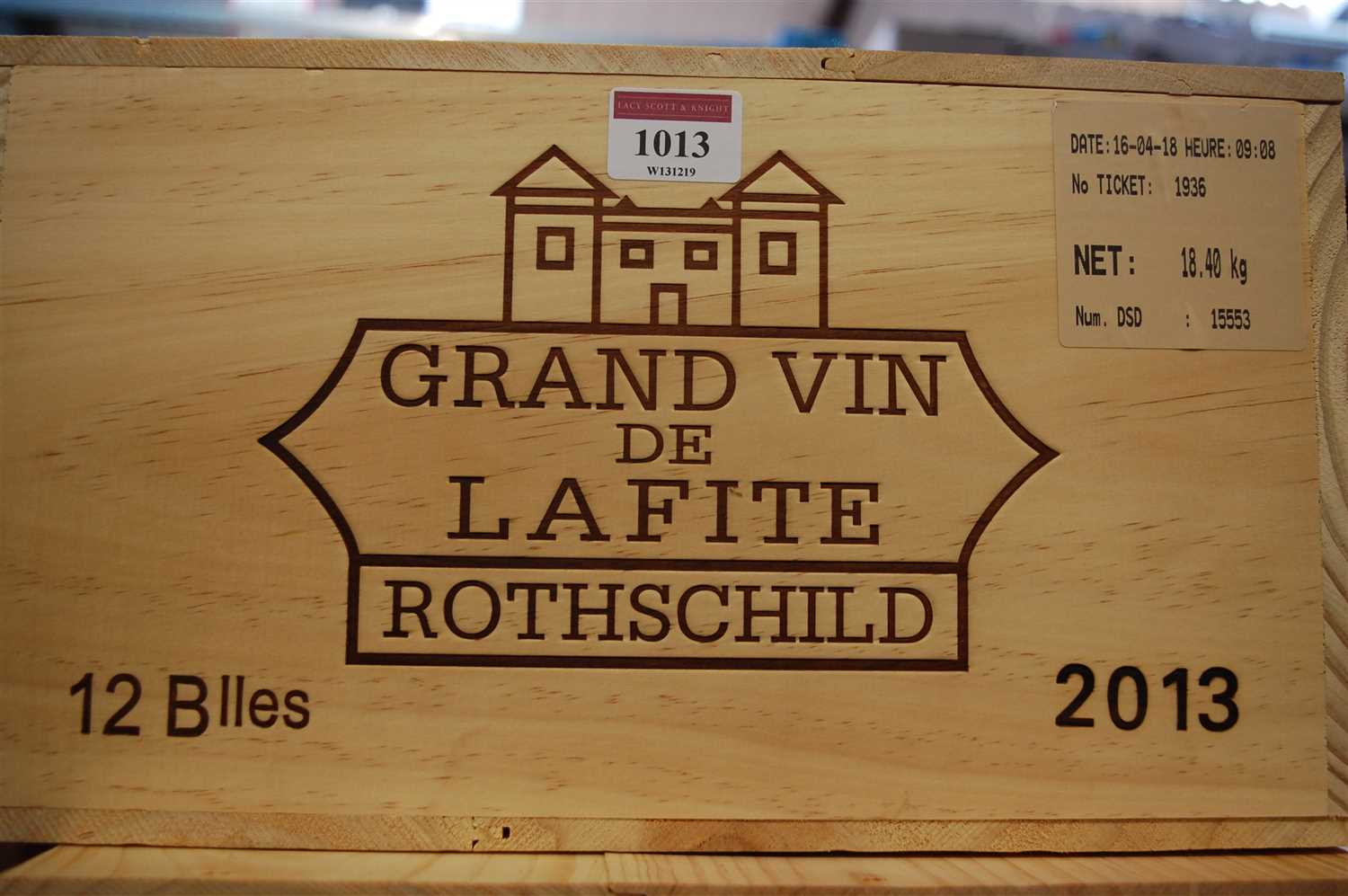 Lot 1013 - Château Lafite Rothschild, 2013, Pauillac,...