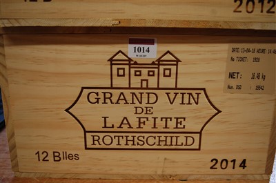 Lot 1014 - Château Lafite Rothschild, 2014, Pauillac,...