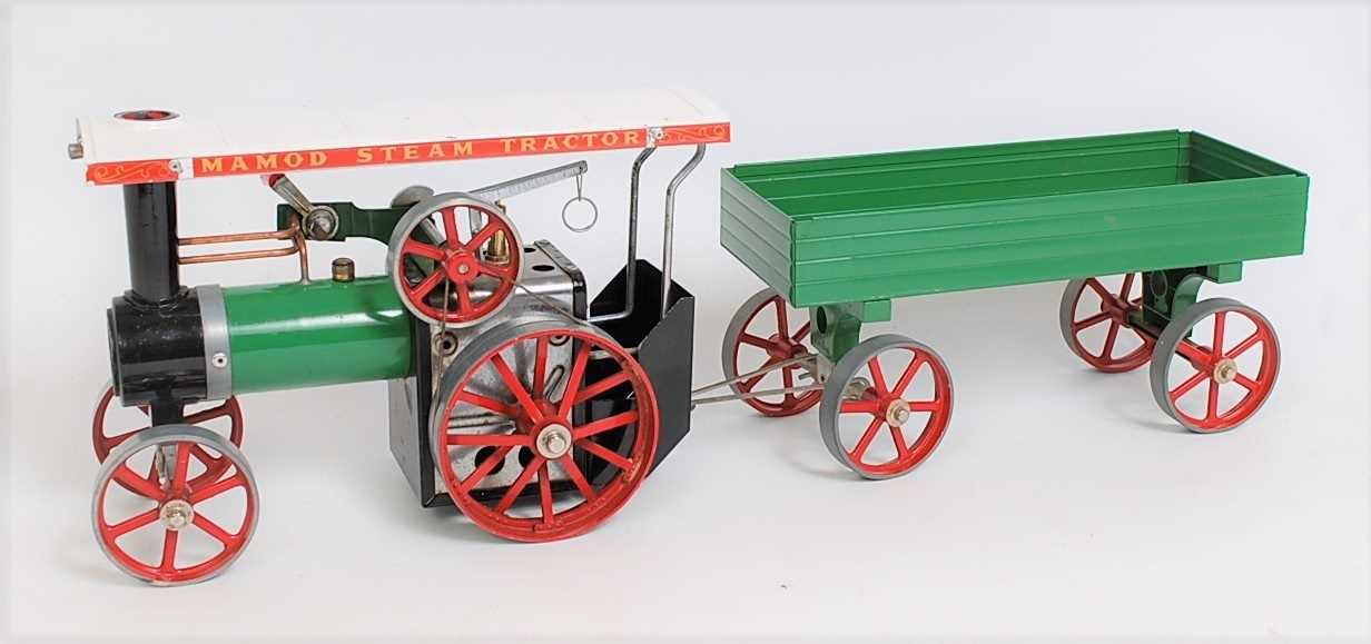 Lot 37 - A Mamod TE1A steam traction engine comprising...