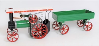 Lot 37 - A Mamod TE1A steam traction engine comprising...