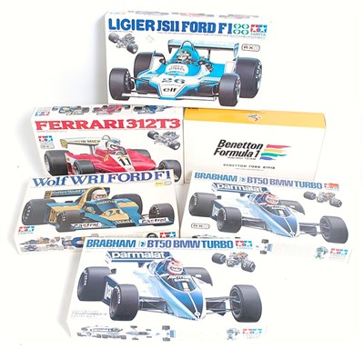 Lot 1425 - Six various boxed Tamiya and Wave of Japan...