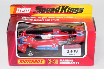 Lot 2335 - A Matchbox Speedkings No. K41 Martini Brabham...