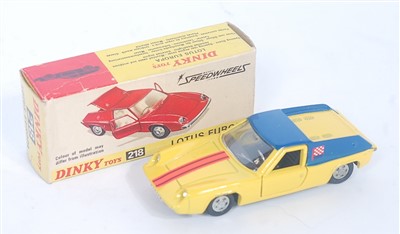 Lot 2061 - A Dinky Toys No. 218 Lotus Europa comprising...