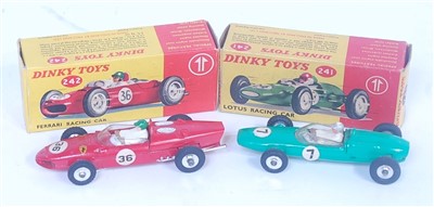 Lot 2062 - A Dinky Toys boxed racing car group to include...