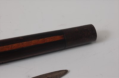 Lot 173 - A 19th century rosewood sword stick