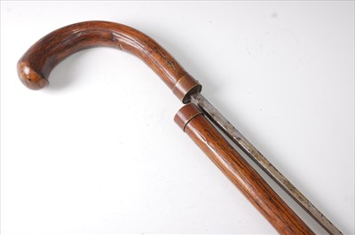 Lot 278 - A Victorian customs officer's sword stick