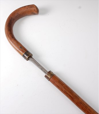 Lot 281 - A Victorian customs officer's sword stick