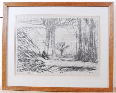 Lot 2386 - Harry Becker (1865-1928) - Woodcutter and...
