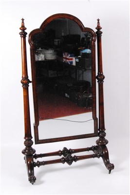 Lot 2562 - An early Victorian mahogany framed cheval...