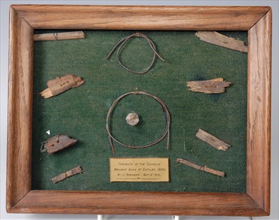 Lot 144 - A collection of wire and wooden fragments