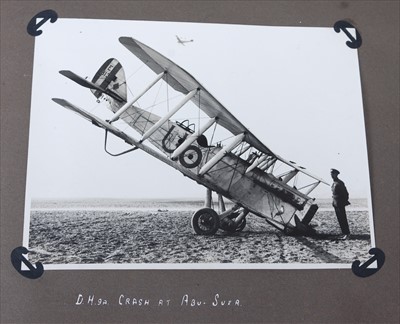 Lot 235 - An inter war photograph album mainly relating to 208 Squadron
