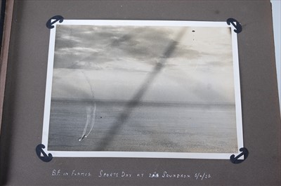 Lot 235 - An inter war photograph album mainly relating to 208 Squadron