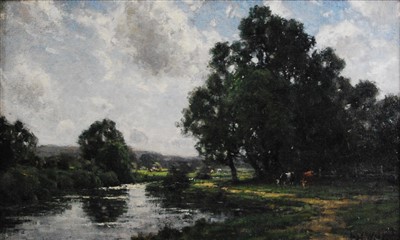 Lot 2437 - José Weiss (1859-1919) - The banks of the Arun,...