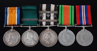 Lot 396 - A group of five medals to include