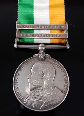 Lot 164 - A King's South Africa medal (1901-02)