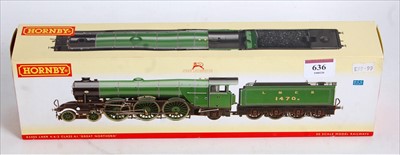 Lot 636 - Hornby R2405 LNER lined green, class A1 engine...