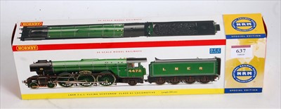 Lot 637 - Hornby R2441 LNER lined green class A3 engine...