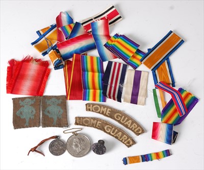 Lot 208 - A collection of medal ribbons to include