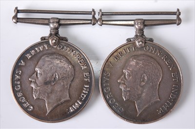 Lot 57 - Two WW I British War medals