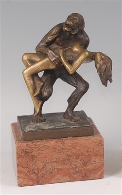 Lot 2265 - After Bruno Zach - a bronze figural group of a...