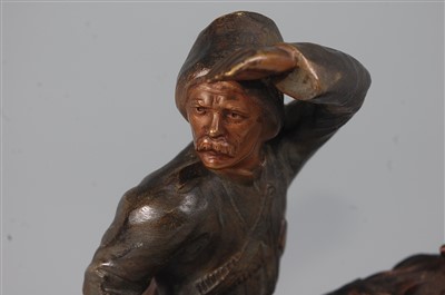 Lot 2267 - S. Bauer - a large 1920s cold painted bronze...