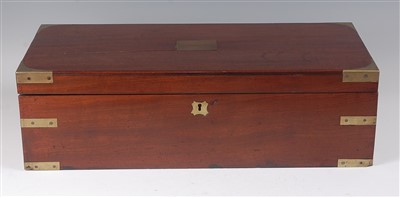 Lot 2272 - A mid-19th century mahogany and brass bound...