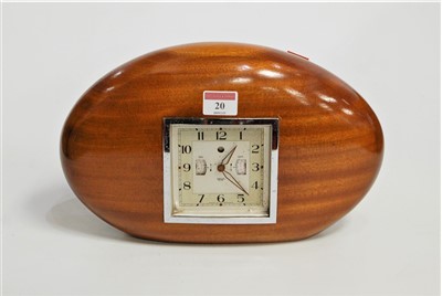 Lot 20 - A 1950s Smiths walnut cased mantel clock,...