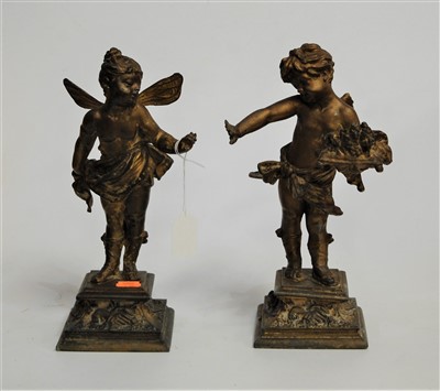 Lot 34 - An early 20th century spelter figure of a...