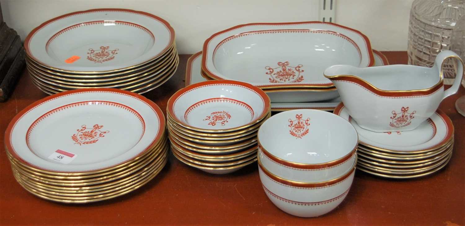 Lot 48 - A modern Spode part dinner service in the Red...