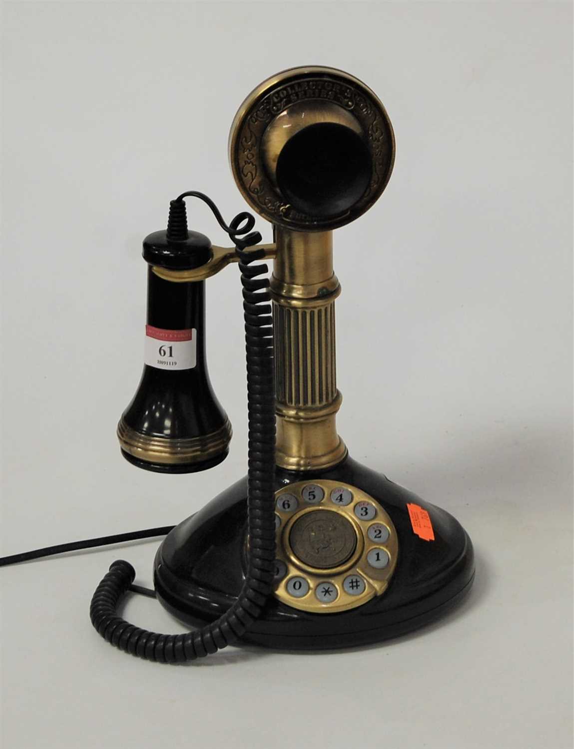 Lot 61 - A reproduction stick telephone