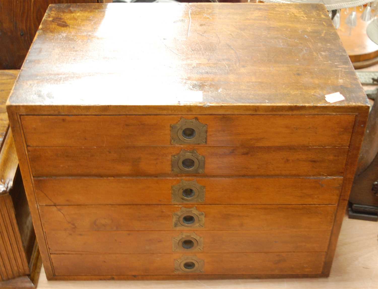 Lot 127 - A mid 20th century stained beech collector's...