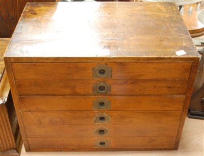 Lot 127 - A mid 20th century stained beech collector's...
