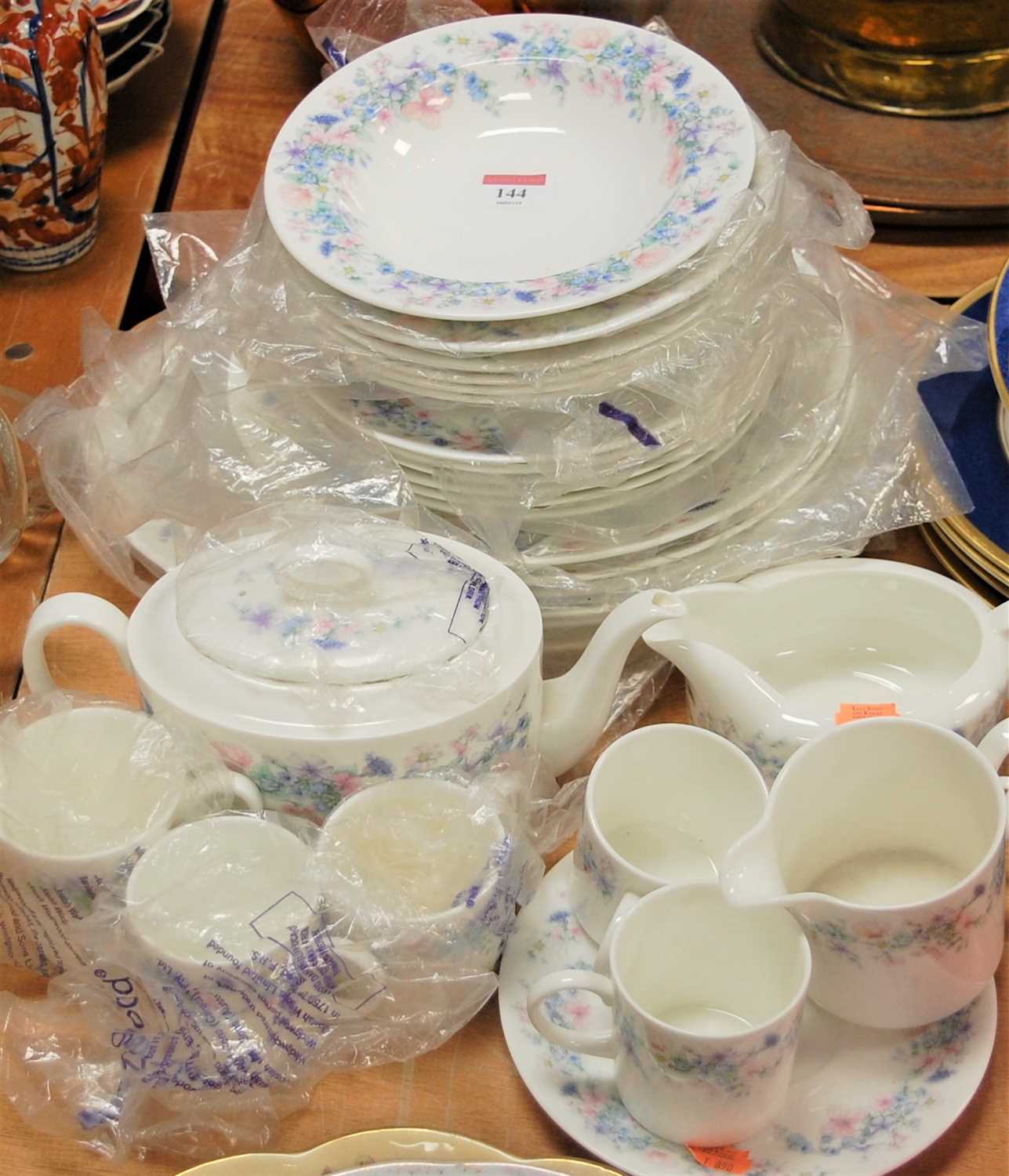 Lot 144 - A Wedgwood part tea and dinner service in the...
