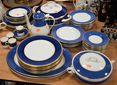 Lot 145 - A Coalpot dinner and tea service in the...