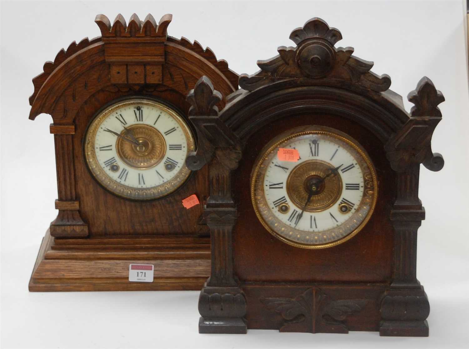 Lot 171 - A late 19th century Ansonia Clock Company...