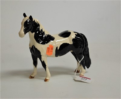 Lot 215 - A Beswick piebald pony, model no.1373, gloss...