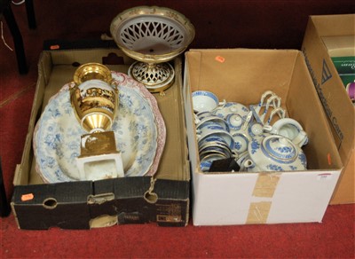 Lot 200 - Two boxes of miscellaneous china to include...