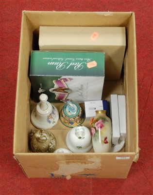Lot 201 - A box of miscellaneous items to include a late...